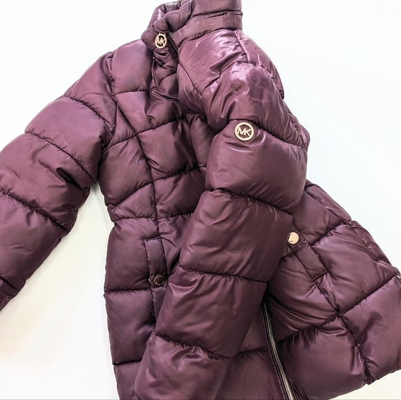 MICHAEL Michael Kors Girl’s Faux Shearling Puffer - Picture 5 of 10